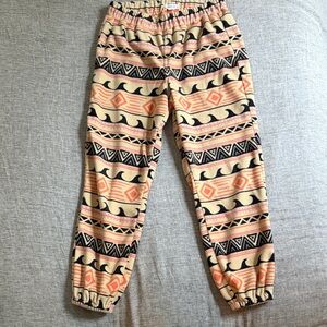 O’Neill Super fleece Coral and Cream pants
